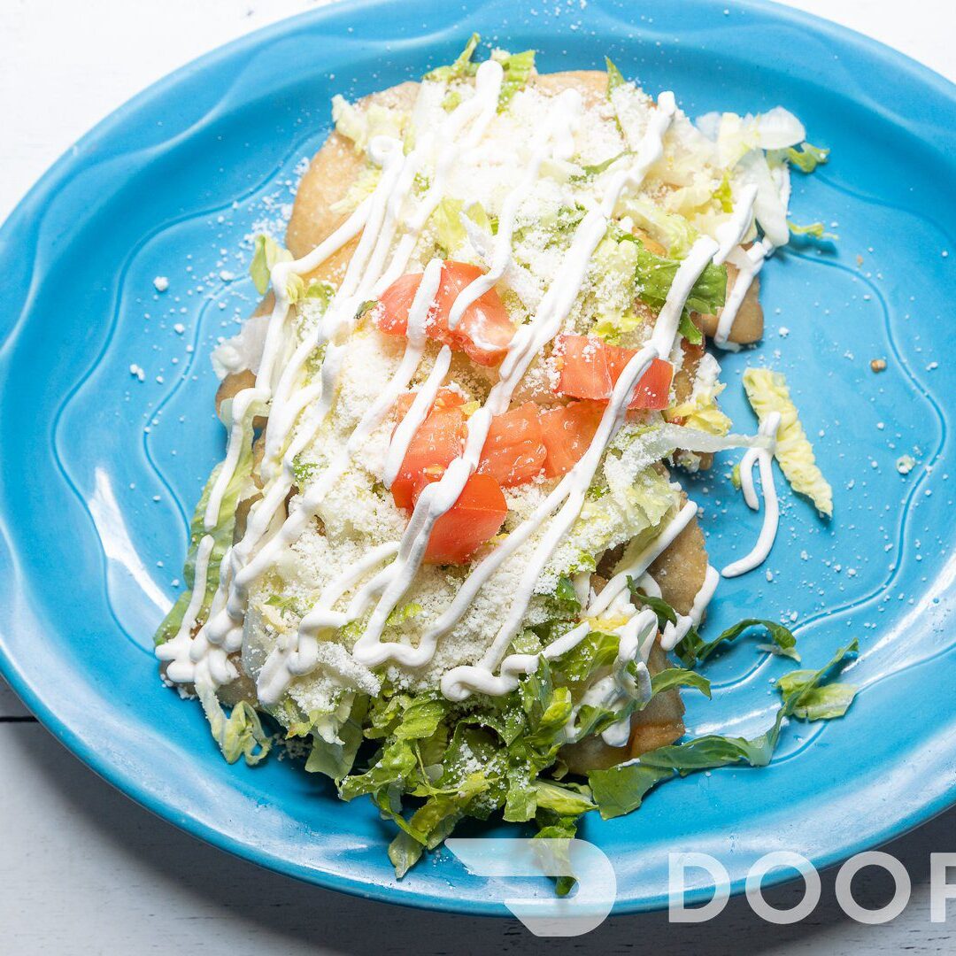 Fresh salad with dressing